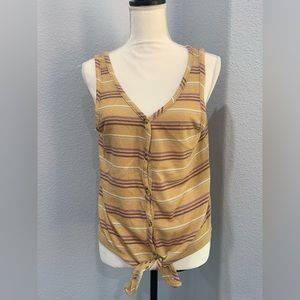Mudd Yellow Sleeveless Shirt Size XL